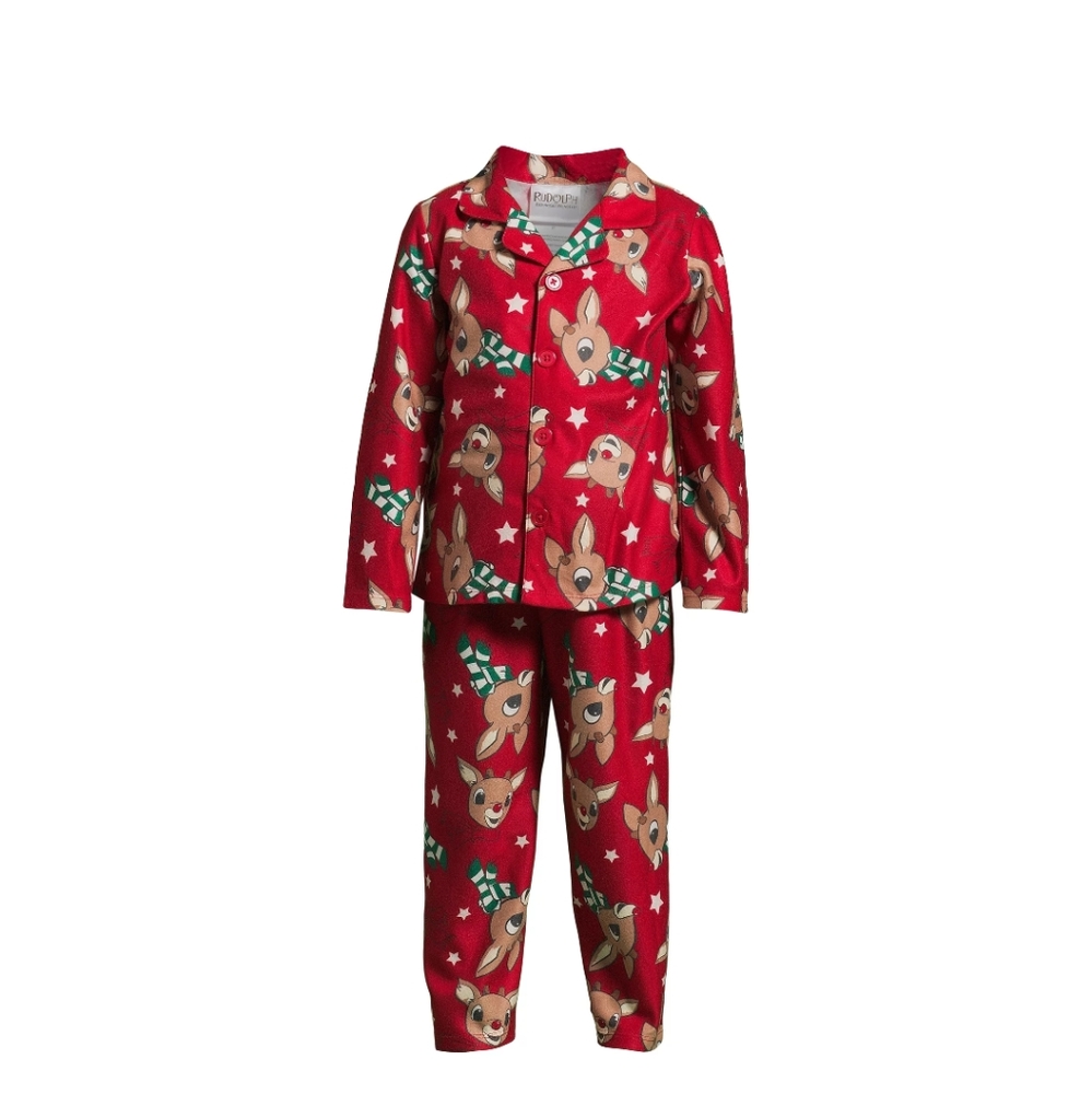 Rudolph Toddler Long Sleeve Christmas Character Pajama Set 2-Piece 2T NWT